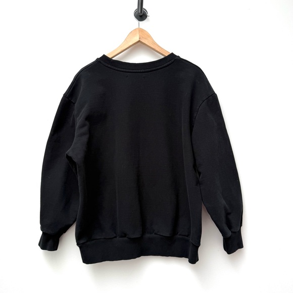 OAK + FORT Iconic 1982 Graphic Oversized Crewneck Size Small Black - Picture 9 of 13